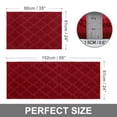 thumbnail image 3 of FloorHug Kitchen Rugs and Mats 2 PCS, 24"x35"+24"x60", Absorbent and Stain-Resistant Kitchen Mats Non-Slip, Kitchen Runners Machine Washable, Rugs for Kitchen, Laundry Room, Entrance, Red, 3 of 9