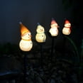 thumbnail image 3 of Solar Christmas Snowman Garden Stakes Lights Outdoor Solar Snowman Santa Lights Christmas Yard Decoration Solar Snowman Stake Lights Waterproof Snowman Landscape Lights for Patio Yard, 3 of 4