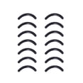 thumbnail image 2 of 100pcs Eyelash Curler Refill Pads Makeup Tools Eyelash Curler Accessory Rubber Strip (Black), 2 of 9