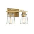 thumbnail image 4 of Elegant Calhoun Vanity Light in Warm Brass, 4 of 5