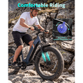 thumbnail image 3 of YareYi Electric Bike for Adults, 1500W Peak Motor 28 Mph, 48V 18Ah Removable Battery, 26'' x 4'' Fat Tire E-Mountain Bicycle, APP Control with Turn Signal, UL2849, 3 of 8