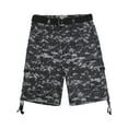 thumbnail image 1 of Hat and Beyond Men's Comfort Utility Multi Pockets Twill Cargo Shorts with Belt, 1 of 3