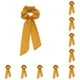 thumbnail image 3 of Diadema de poliéster Qarigey para mujer 142O Amarillo liso 10Conjunto, 3 of 6