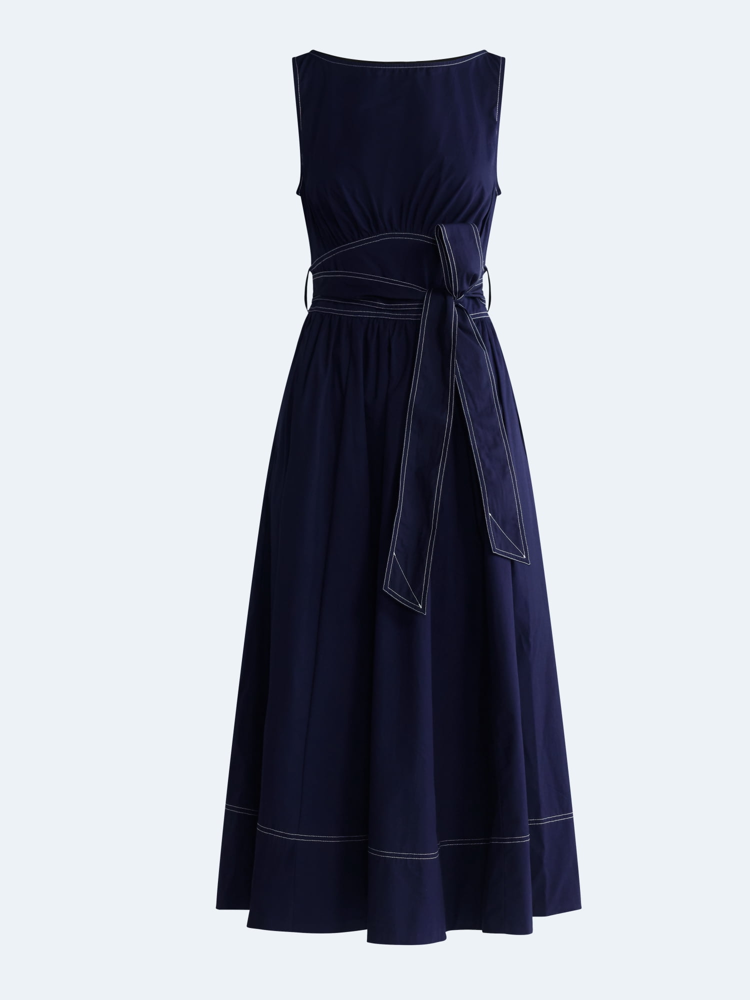 Free Assembly Women's Sleeveless Cotton Boatneck Maxi Dress, Sizes XS-XXL