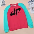 thumbnail image 6 of Dude Perfect Sweatshirt for Women, Raglan Round Neck Sweater, Long Sleeve Pullover Sweater, M-5XL, 6 of 11