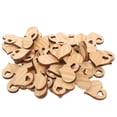 thumbnail image 4 of 50 Uds. De adornos de madera con formas de corazón, rodajas artesanales de madera sin terminar, 4 of 6