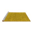 thumbnail image 2 of Ahgly Company Machine Washable Indoor Round Oriental Yellow Industrial Area Rugs, 5' Round, 2 of 4