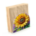 thumbnail image 3 of WOBOGO Bright Yellow Sunflower Clear Acrylic Napkin Holder Kitchen Tissue Face Towel Cocktail Rack Bar Restaurant Dinner Paper Dispenser, 3 of 9