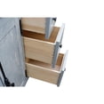 thumbnail image 3 of Bellaterra Home 55" Double vanity in Gray Ash finish top with Black galaxy and rectangle sink, 3 of 11