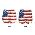thumbnail image 3 of Balery Vintage American Flag Pantalones cortos deportivos para mujer con forro y dos bolsillos, elásticos, para entrenamiento, gimnasio, yoga-XX-Large, 3 of 7