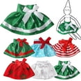 thumbnail image 5 of DIY Fabric Christmas Sewing Toys Bow Skirt Elves Clothes Dolls Dress Toys Clothes 9, 5 of 8