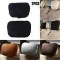 thumbnail image 5 of 1 Pair Car Headrest Maybach Design S Class Ultra Soft Pillow For Mercedes Benz Brown, 5 of 6