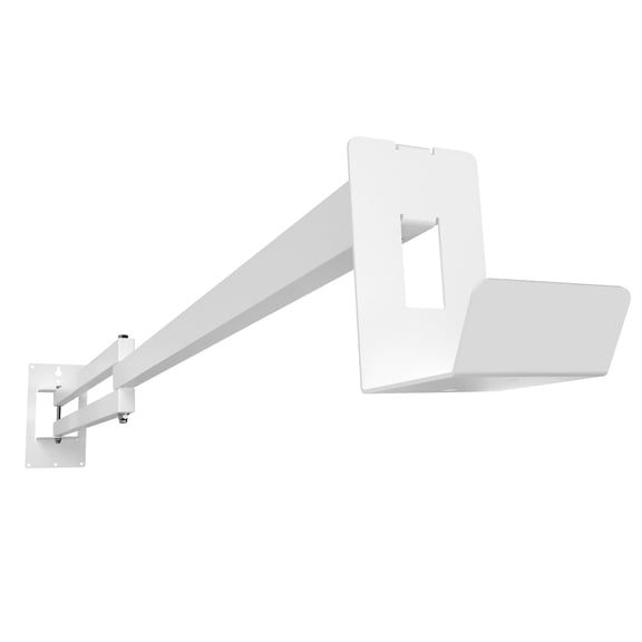 EV Hover EV Charging Cable Extendable Arm Holder - Made in USA - White - 6-1/4' - No Holster