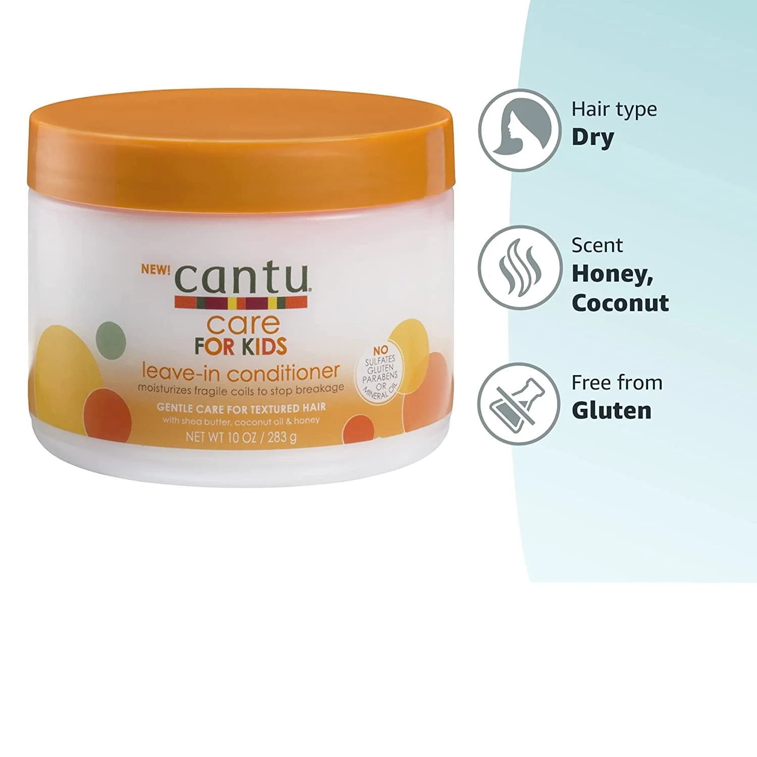 Cantu Care for Kids Nourishing Shampoo & Conditioner & Leave-in Conditioner  Set