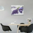 thumbnail image 2 of Lavender Flower Canvas Art - Purple Bathroom Wall Decor - Farmhouse Style - 16"x12" Framed, 2 of 5