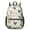 Rooster and Flower, variant on Rooster and Feather White Pattern 17" School Backpacks for Teens,Waterproof Oxford Fabric,S-Shape Padded Straps for School,Travel,Hiking,Camping