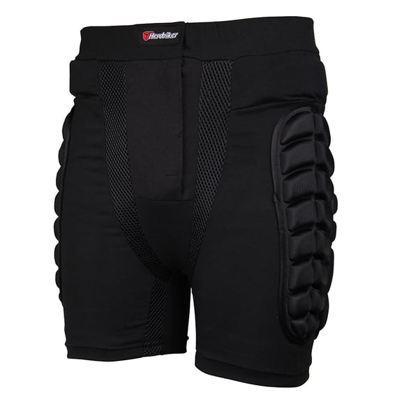 Men's Protective Shorts, Padded Motorcycle Riding Armor Breathable Impact Shorts for Ski Snowboard Cycling, Summer Sports Casual Beach Gym Shorts with Elastic Waistband