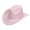 Pink, variant on YIWULA Classic Western Cowboy Hat Hat Ethnic Hat For Boys And Girls With Upturned Brim Kids Sun Hat(Yellow,One Size)