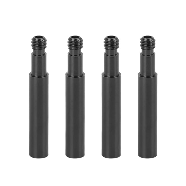 Unique Bargains 40mm Universal Aluminum Alloy Bike French Type Valve Extender Silver Tone 4pcs