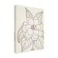 thumbnail image 2 of Trademark Fine Art 'Gardenia Line Drawing Crop' Canvas Art by Moira Hershey, 2 of 3