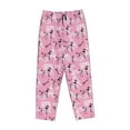 thumbnail image 4 of Naloa Cartoon Poodle Dog Print Women’s Ultra-Soft Comfy Pajama Lounge Pants with Pockets & Drawstring, 4 of 8