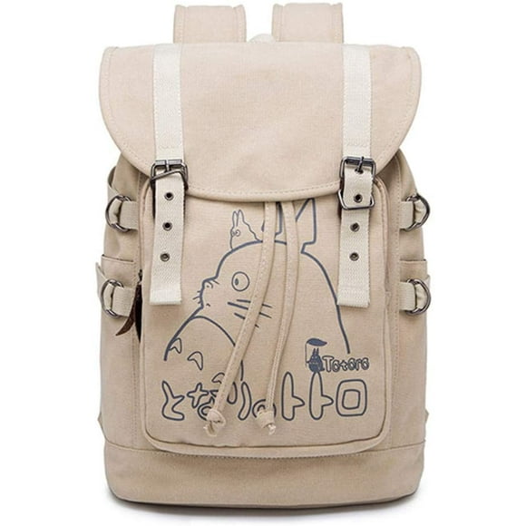 Neighbor Totoro Anime Cosplay Canvas Backpack Schoolbag Rucksack Drawstring Book Bag Daypack