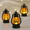 thumbnail image 4 of Pumpkin Skull LED Pony Oil Lantern Halloween Decor Prop Creative Bar Party Light, 4 of 4