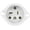White, variant on ENERLITES Flanged Inlet Power Plug with Integrated 18-in Extension Cord, Male Connector Plug, No Wiring, Nylon Facing, 15A (NEMA 5-15), Waterproof Cover, 66205-BK, Black
