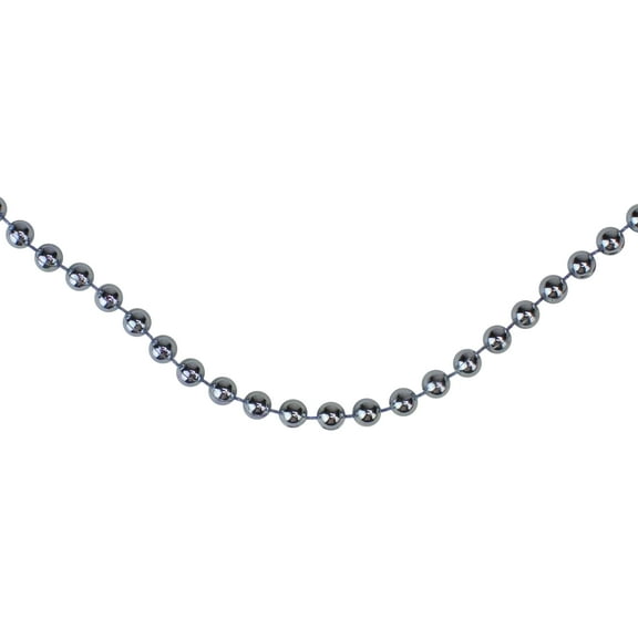 Northlight Shiny Beaded Christmas Garland -15' x .25" - Sky Blue - Unlit