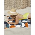 thumbnail image 6 of Beach Towel Mid Century Geometric Bath Pool Towels Abstract Modern Orange Blue Absorbent Beach Towel Soft Large Quick Dry Lightweight Camping Travel Sports Yoga Gym Swim Towels for Adult 35x70 Inch, 6 of 9