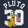 thumbnail image 2 of Toddler's Mickey & Friends Patriotic Pluto 30  Graphic Tee Navy Blue 4T, 2 of 3
