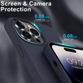 thumbnail image 5 of iPhone 14 Pro Case with Screen Protector,Soft Liquid Silicone Gel Rubber Bumper Cover,Slim Fit Shockproof Protective Phone Case for iPhone 14 Pro 6.1" Dark Blue, 5 of 14