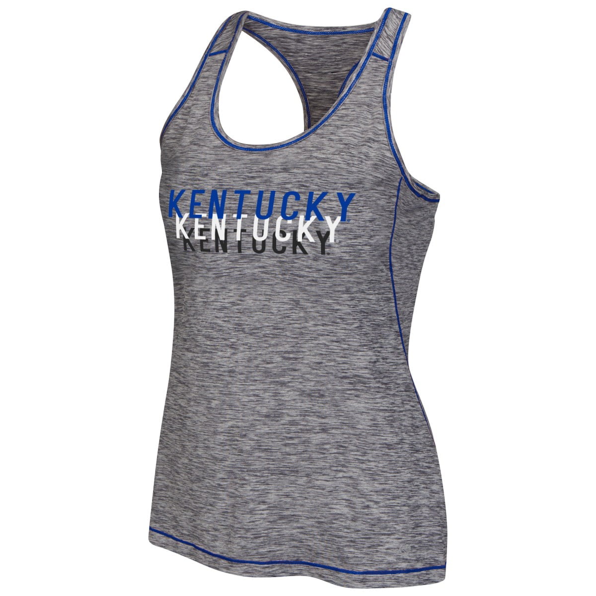 Kentucky Wildcats Women's NCAA "Race Course" Performance Racer Back Tank Top by Colosseum