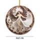 thumbnail image 3 of Decoraciones de Árbol de Navidad 15cm Ornamento de Cerámica Redonda Idea de Regalo de Vacaciones para Árbol de Navidad, 3 of 7