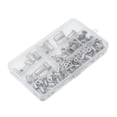 thumbnail image 1 of 165pcs cabeza plana nueces de remache de acero inoxidable con rosca roscada tuerca de remache Kit de surtido M3 M4 M5 M6 M8 M10, 1 of 7