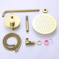 thumbnail image 4 of Pressure-Balanced Wall Mounted Shower Faucet Set, Shower Combo Set with Rough-in Valve(cUPC Certificate), 4 of 5