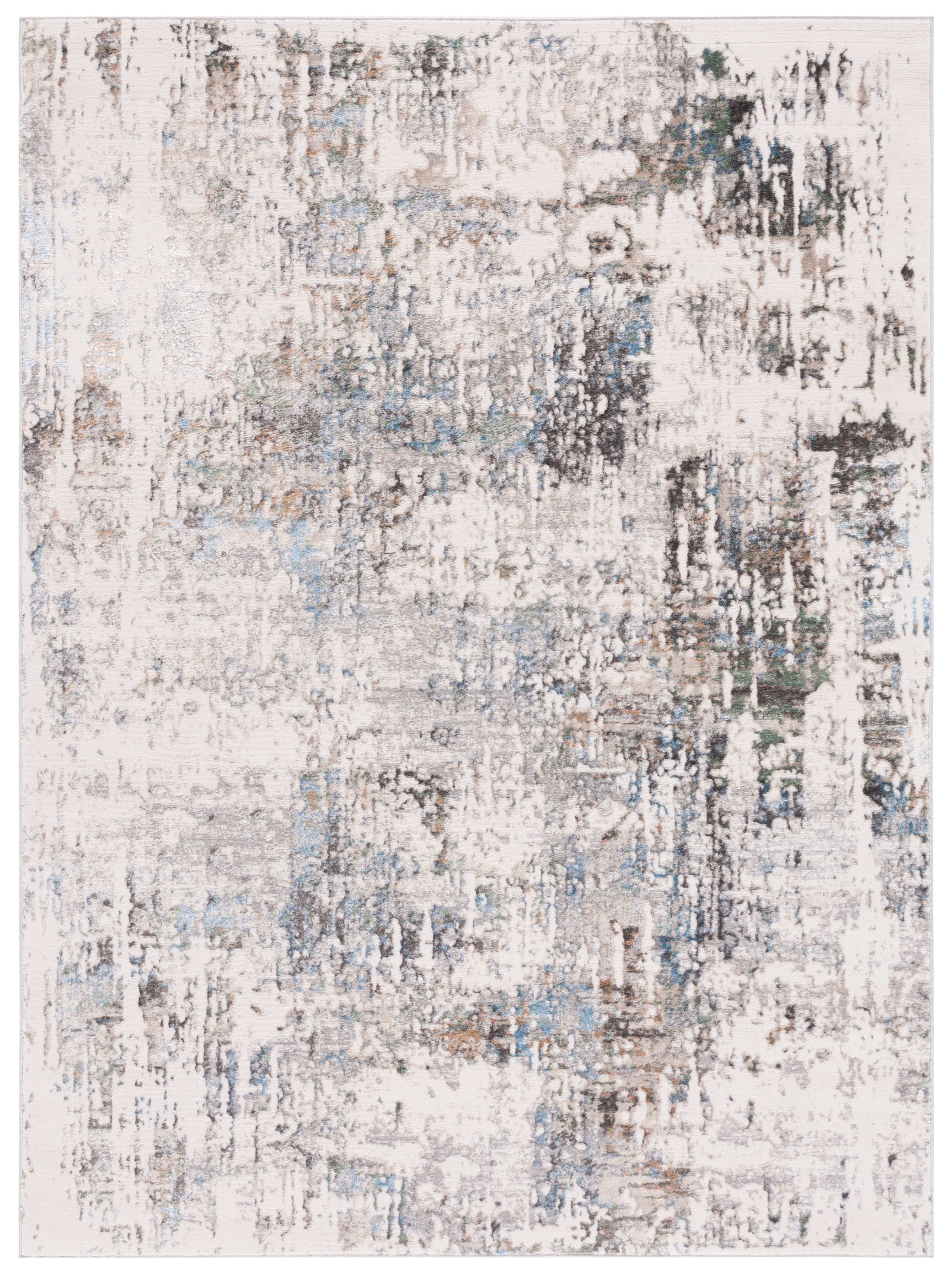 SAFAVIEH Bel Air Faith Abstract Area Rug, Gray/Blue, 5'5" x 7'7"