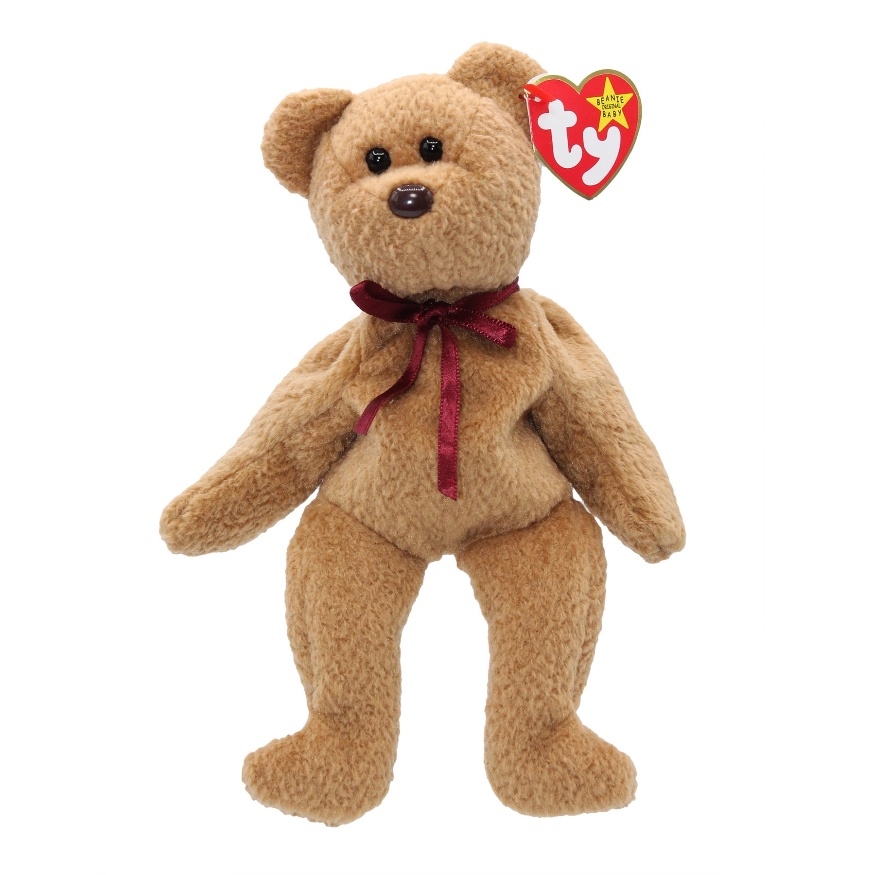 Ty Beanie Baby Curly The Bear Stuffed Animal MWMT Walmart Ty Beanie Baby Curly The Bear Stuffed Animal MWMT Walmart