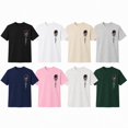 thumbnail image 4 of Men's Rose Graphic T-Shirt, Unisex Classic Fit Crewneck Cotton Blend Tee, 4 of 9