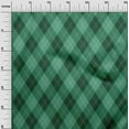 thumbnail image 3 of oneOone Cotton Jersey Sea Green Fabric Check Sewing Material Print Fabric By The Yard 58 Inch Wide, 3 of 4