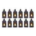 thumbnail image 4 of Transemion 2x Black Stylish And Small Decorative Lanterns For Delightful Home Décor Flickering Candlelight black-12PCS 5Set, 4 of 6