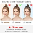 thumbnail image 5 of HTQWLP Large Messy Bun Hair Piece Wavy Curly Scrunchies Synthetic Chignon Ponytail Hair Extensions Thick Updo Hairpieces for Women - Light Champagne, 5 of 9