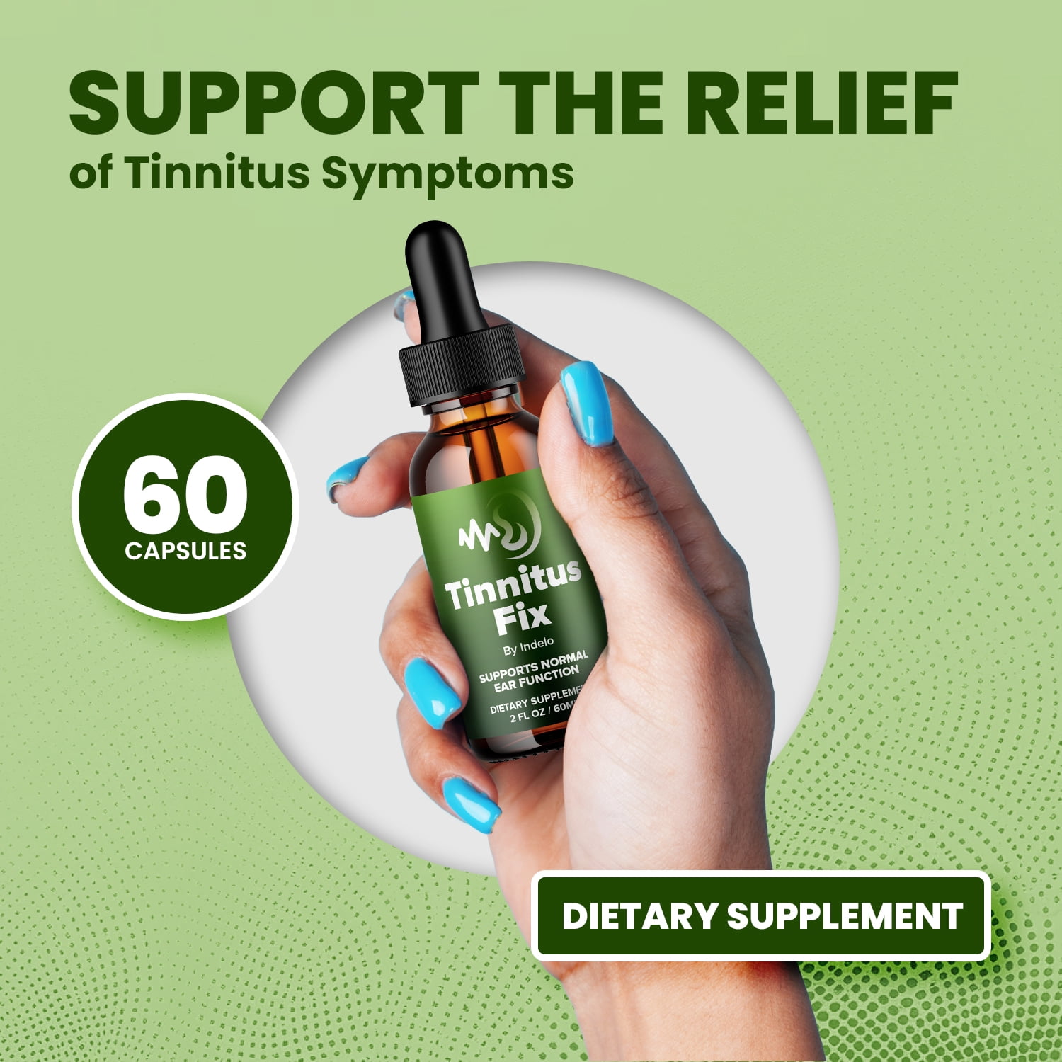 TinnitusFix Healthy Ear Drops Support Supplement – Tinnitus Fix Liquid Ear Ringing Relief, TinnitusFix for Hearing Support, 3 Pack, 3 Month Supply