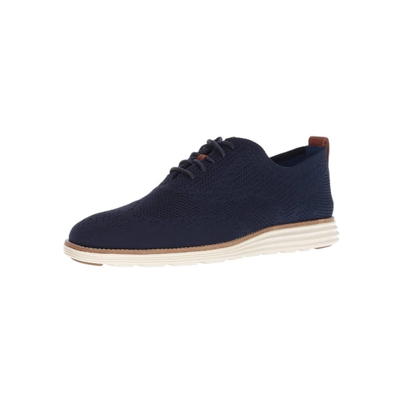 Cole Haan Original Grand Stitchlite Wingtip Oxford Mens Shoes Size 13, Color: Navy/Ivory