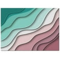 thumbnail image 2 of Area Rugs 5x8 Ft Geometric Abstract Green Pink Gradient Non-Slip Washable Rug Indoor Rug Floor Mats Non Shedding Carpet for Living Room Bedroom Dining Room Home Decor, 2 of 8