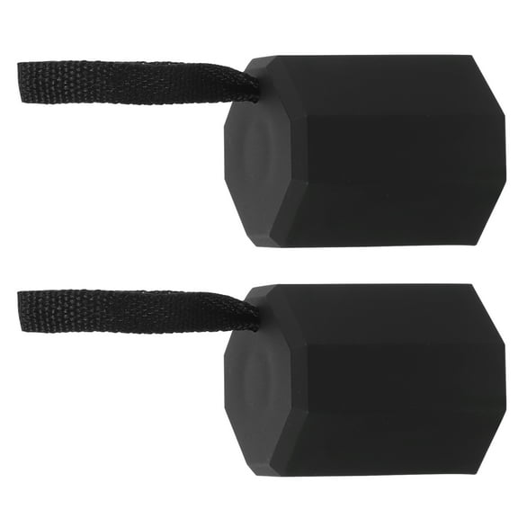 KONTONTY 2-Pack Black Plastic Umbrella Handle Replacement Grip with 15-16mm Thread for Everyday Use