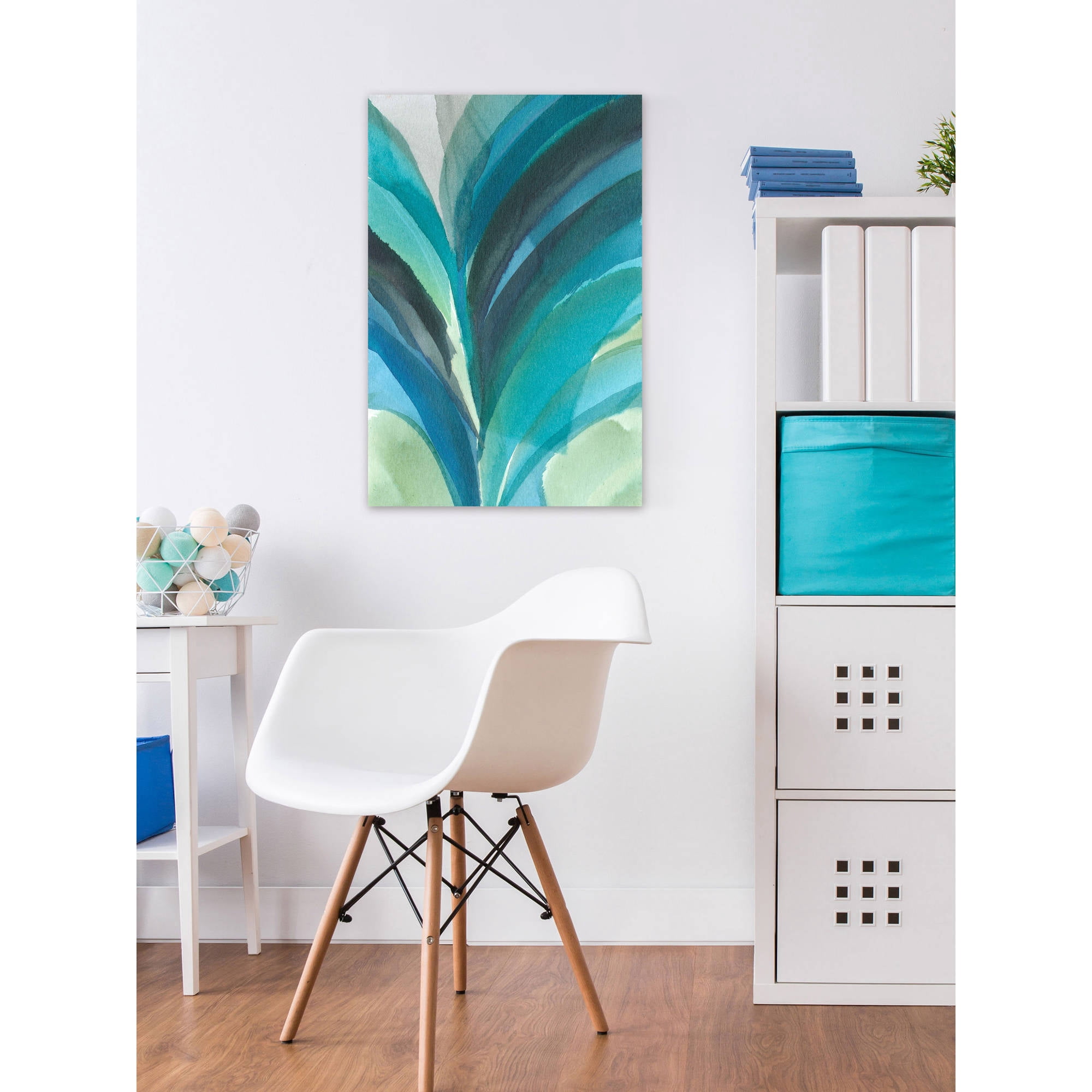 Marmont Hill "Blue Explosion" Painting Print on Wrapped Canvas