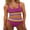 Fuchsia Lemon Lavender, variant on Bikini Sets for Women Summer 2026 High Waisted 2 Piece Bathing Suit Tummy Control Swimsuit Color Block Swimwear Fuchsia Lemon Lavender Large