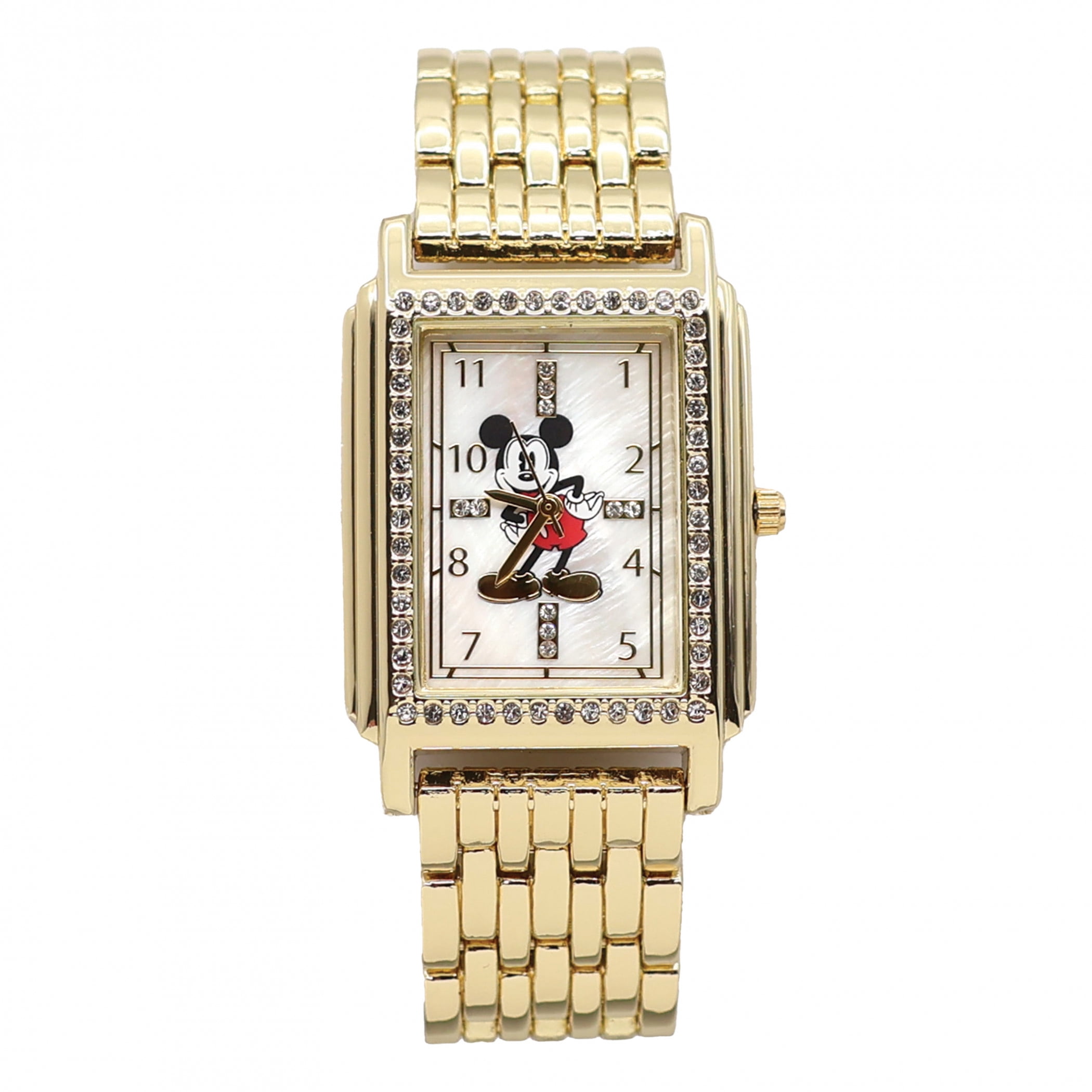Disney, Man's Mickey Mouse Watch, Gold and Silver, Day and Date