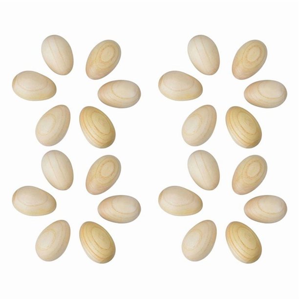 Juego de 24 Piezas de Madera de Percusion Musical Huevo Maracas Huevo Shakens Instrumento Musical de Juguete para Ninos
